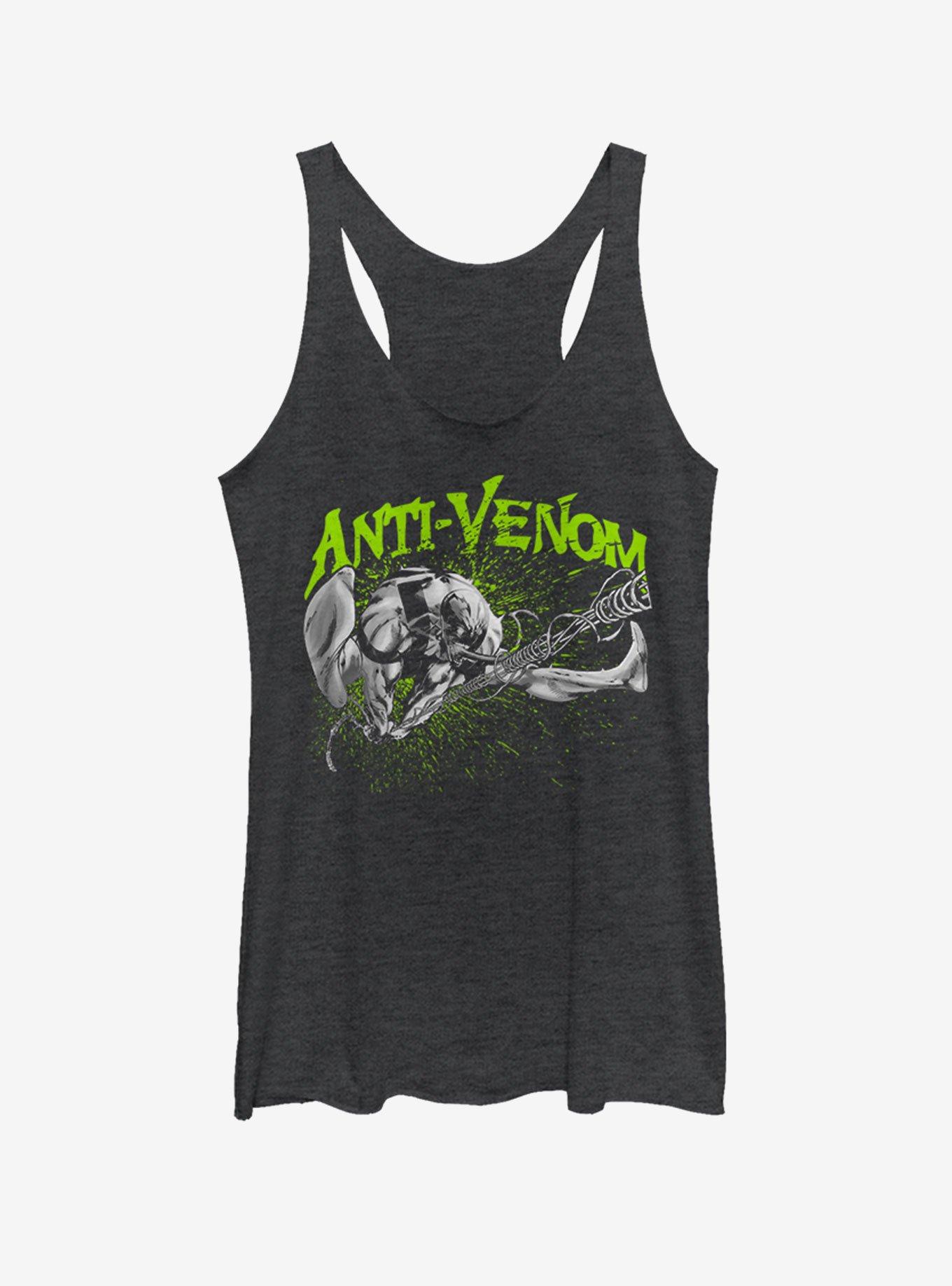 Marvel AntiVenom Girls Tank, BLK HTR, hi-res