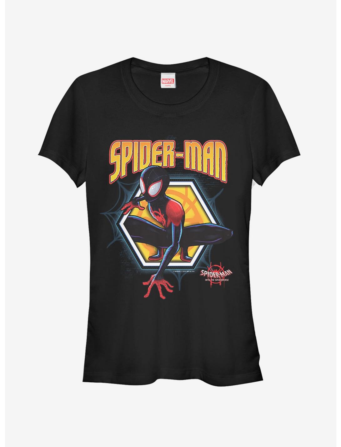 Marvel Spider-Man: Into The Spider-Verse  Golden Miles Womens T-Shirt, BLACK, hi-res