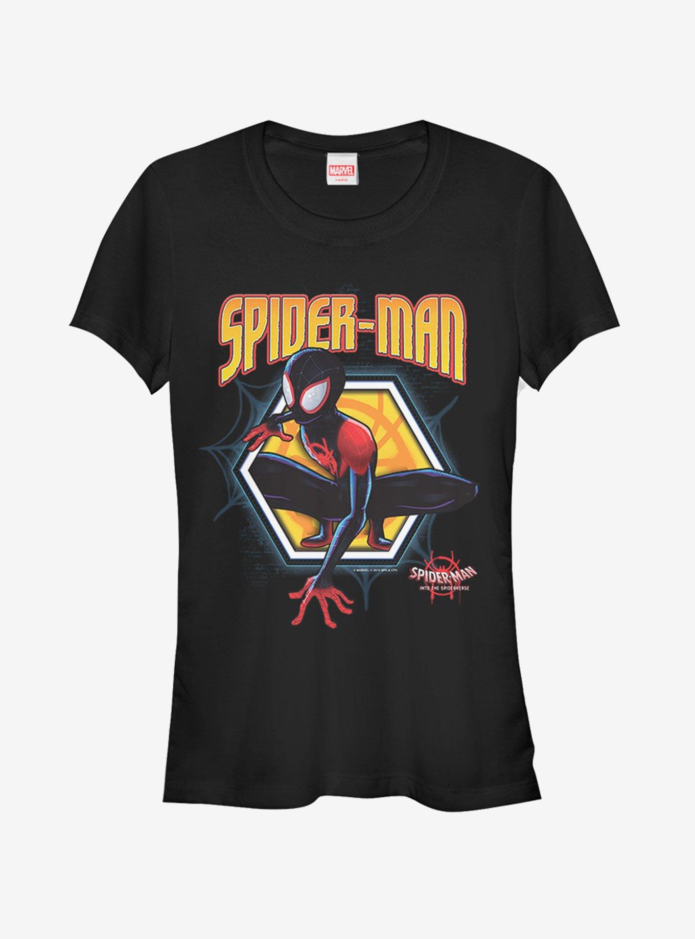 Marvel Spider-Man: Into The Spider-Verse  Golden Miles Womens T-Shirt, BLACK, hi-res