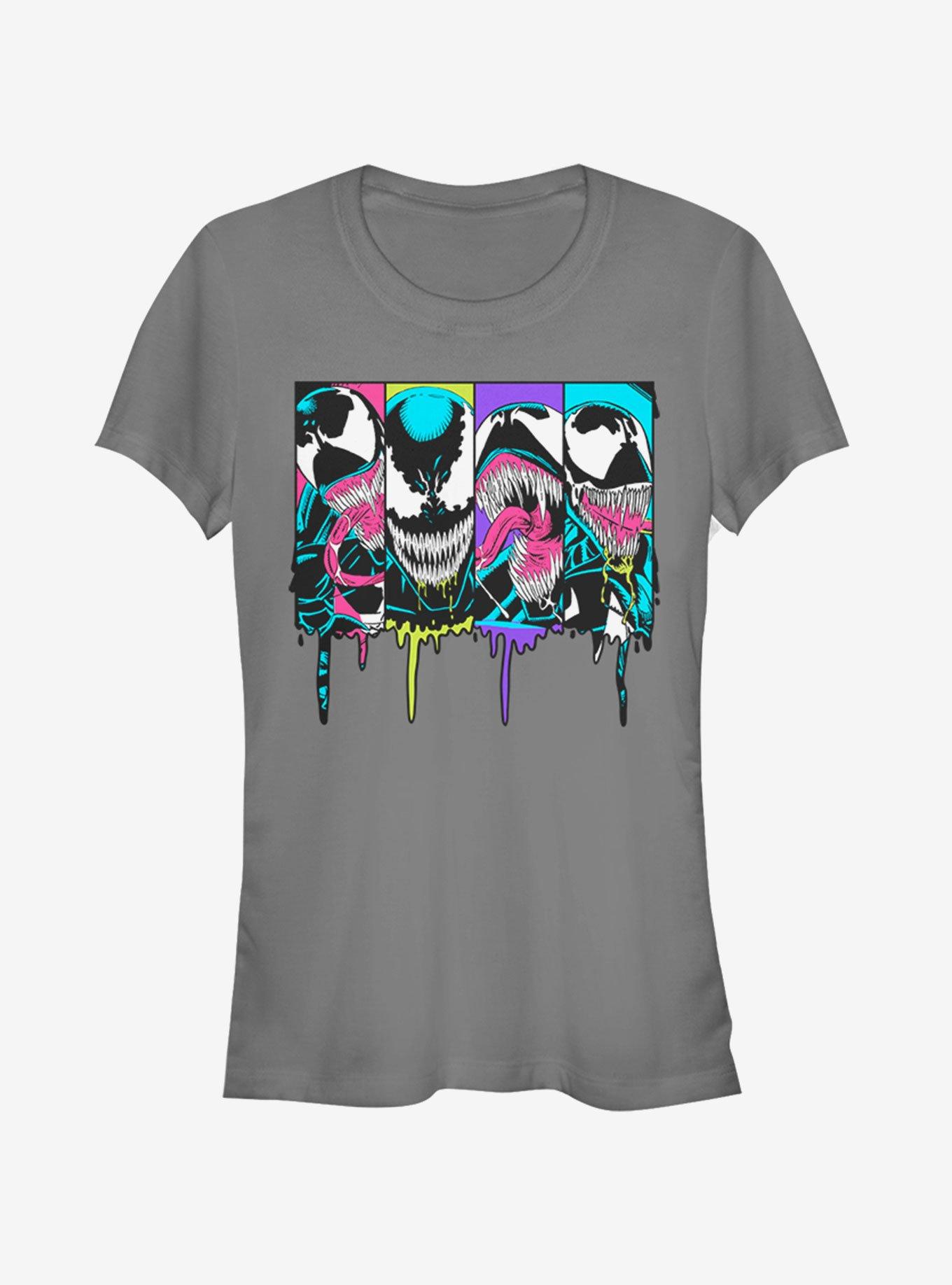 Marvel Neon Venom Womens T-Shirt, CHARCOAL, hi-res