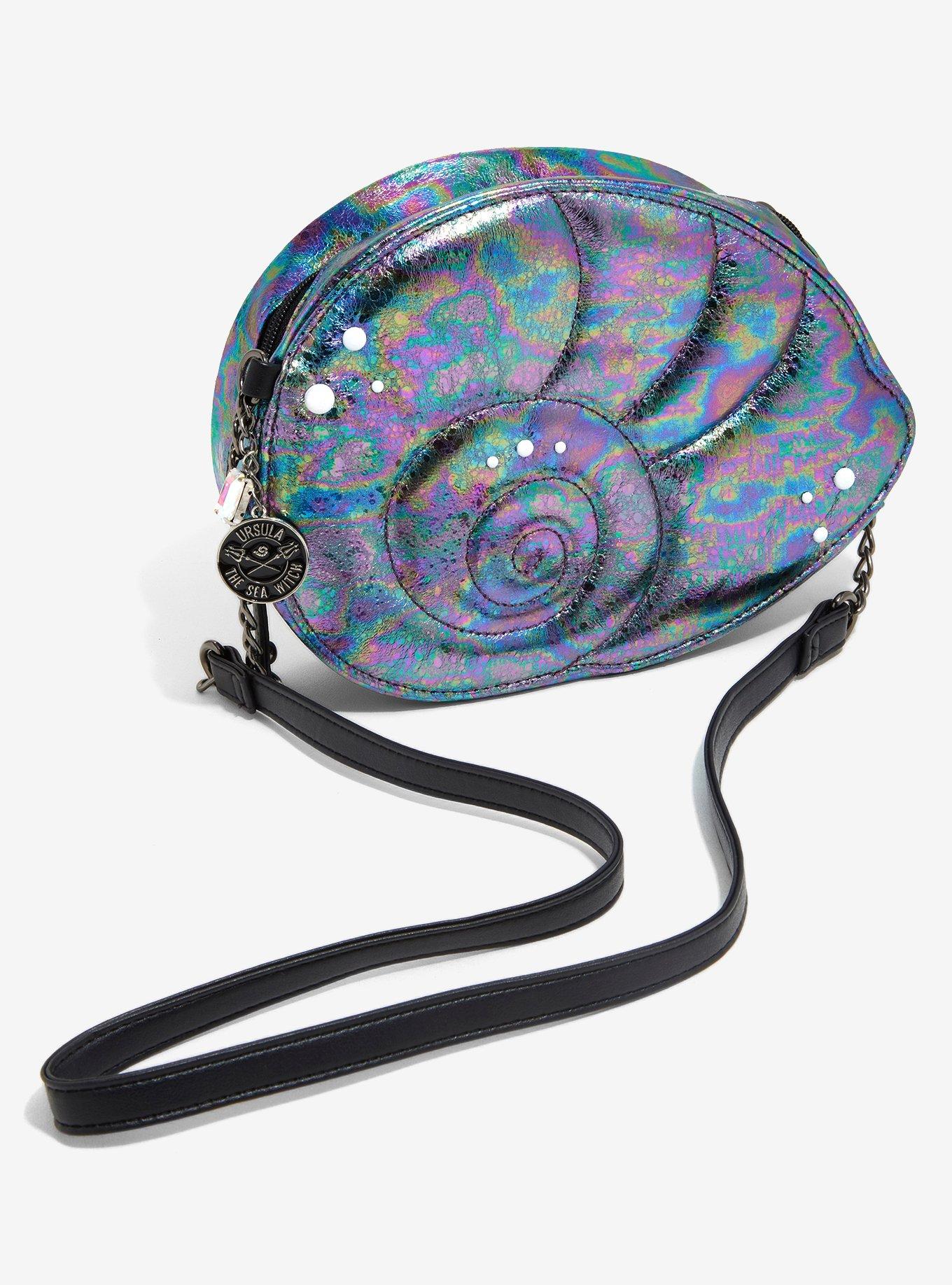 Disney Villains Ursula Iridescent Shell Crossbody Bag, , hi-res