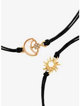 Sun Moon Best Friend Cord Bracelet Set, , hi-res