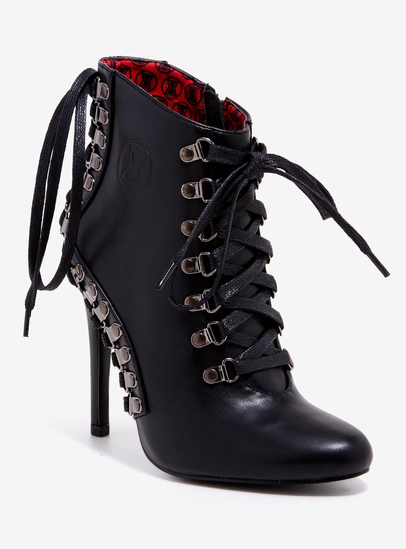 Her Universe Marvel Avengers Black Widow Heel Booties, MULTI, hi-res