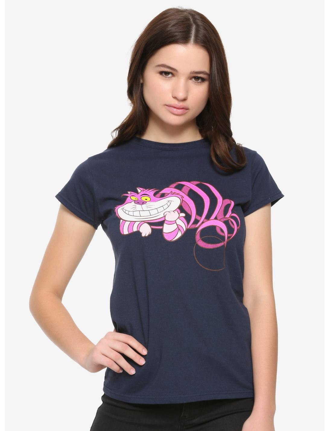Disney Alice In Wonderland Cheshire Cat Spiral Girls T-Shirt, MAGENTA, hi-res