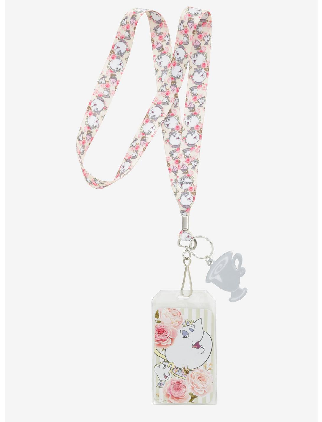 Disney Beauty And The Beast Mrs. Potts Floral Lanyard, , hi-res