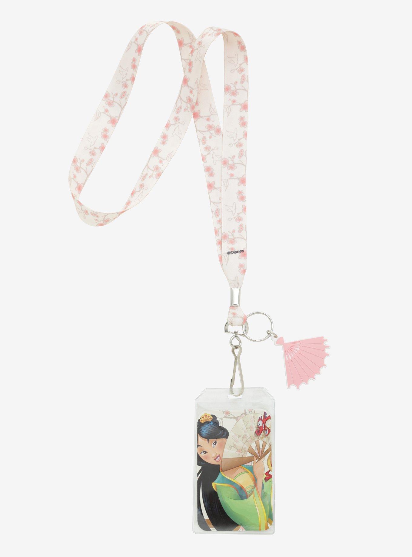 Loungefly Disney Mulan Fan Lanyard, , hi-res