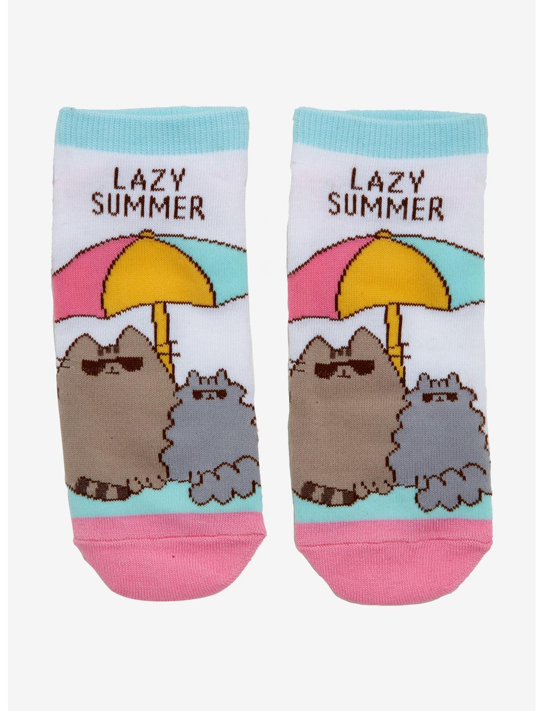Pusheen Lazy Summer No-Show Socks, , hi-res
