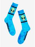 Alien Tie-Dye Crew Socks, , hi-res
