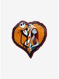The Nightmare Before Christmas Jack & Sally Glitter Heart Decal, , hi-res
