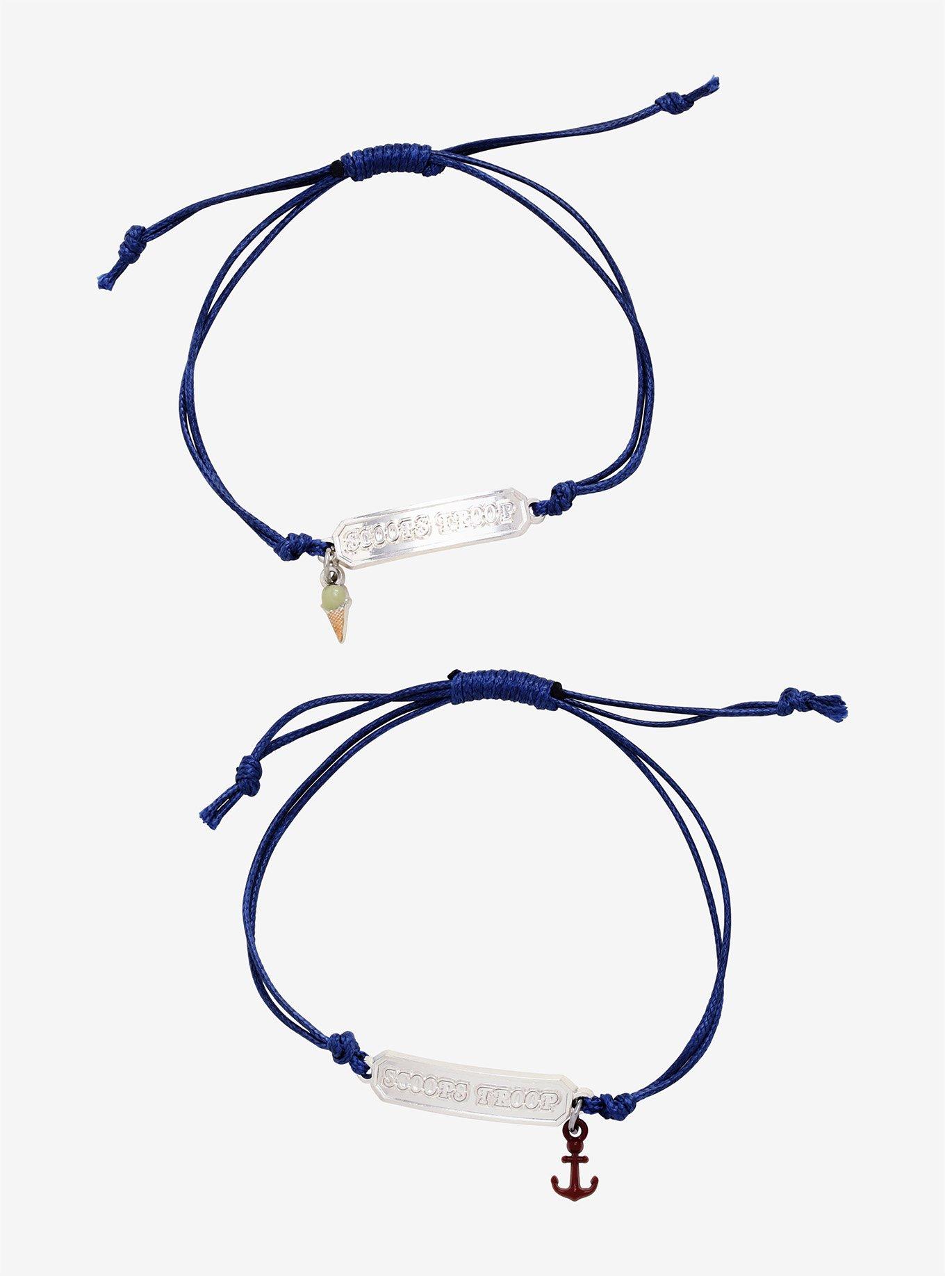 Loungefly Stranger Things Scoops Troop Cord Bracelet Set, , hi-res