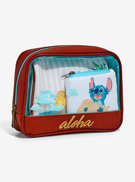 Loungefly Disney Lilo & Stitch Beach Cosmetic Bag Set - BoxLunch ...