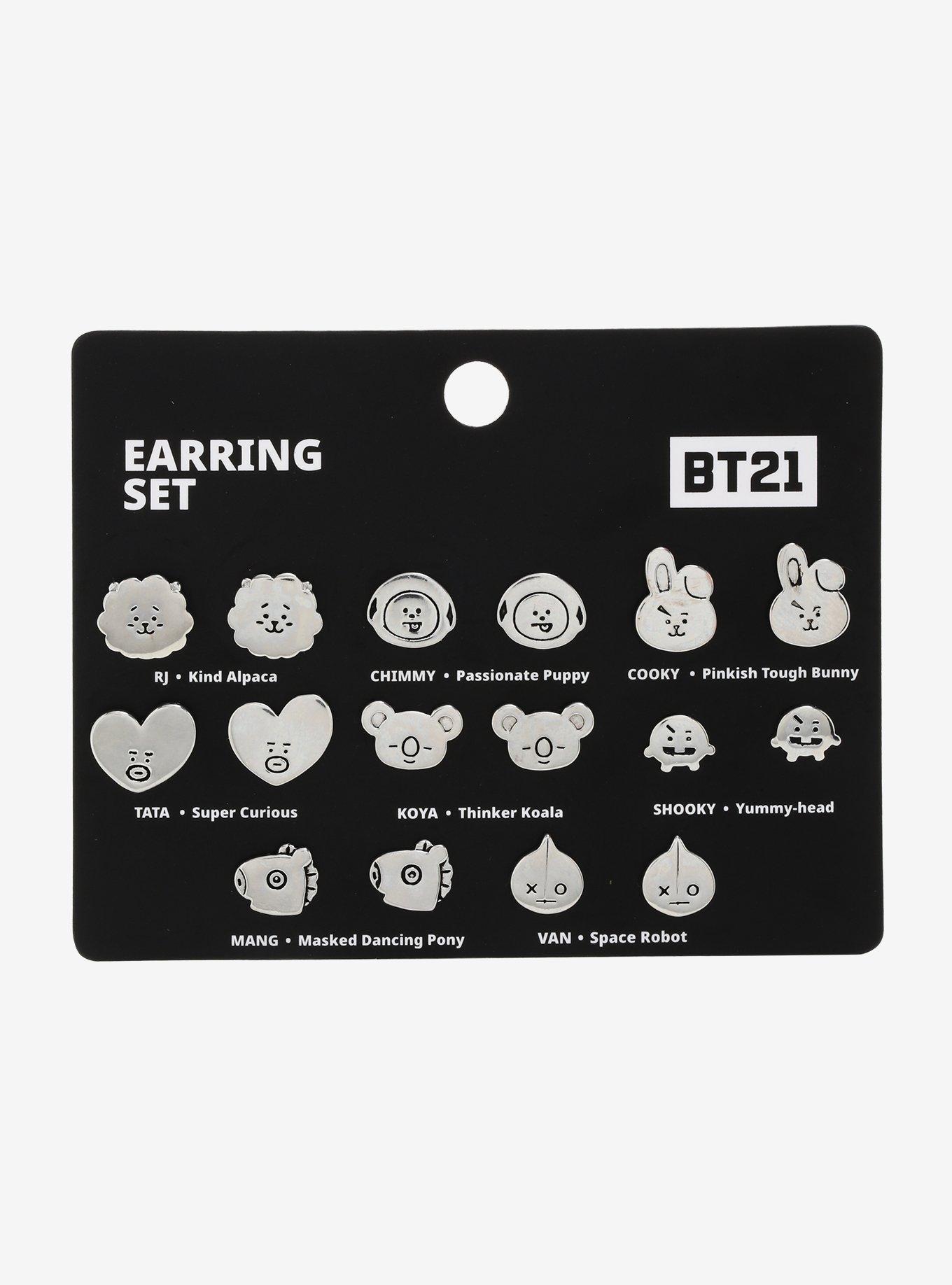 BT21 Characters Earring Set Hot Topic