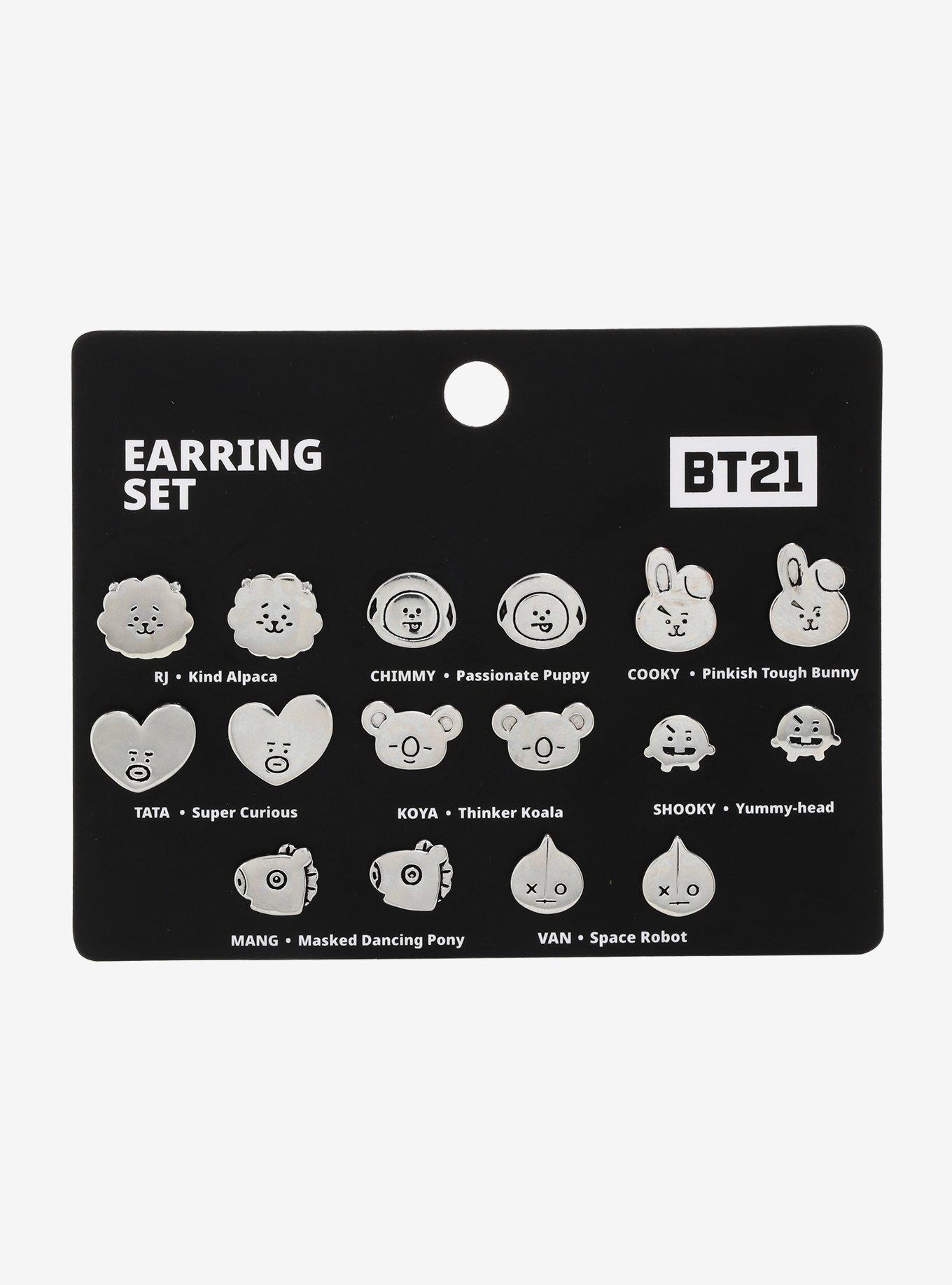 BT21 Characters Earring Set, , hi-res