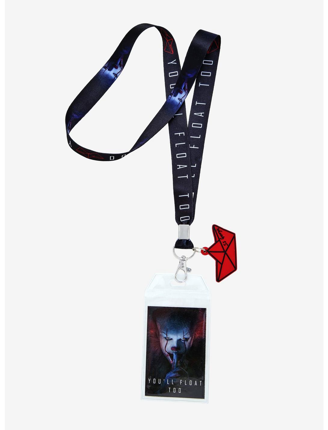 IT Pennywise You'll Float Too Lanyard, , hi-res
