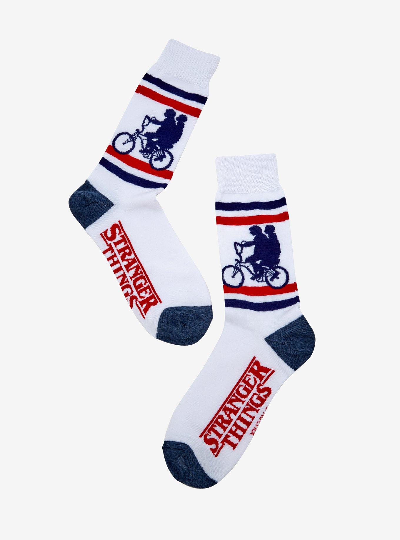 Stranger Things Striped Crew Socks, , hi-res