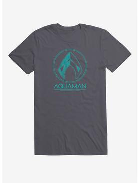 DC Comics Aquaman Blue Icon T-Shirt, CHARCOAL, hi-res
