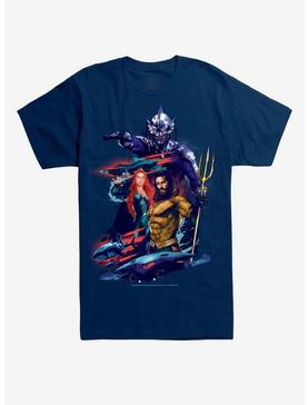 DC Comics Aquaman Atlantis Battle T-Shirt, NAVY, hi-res