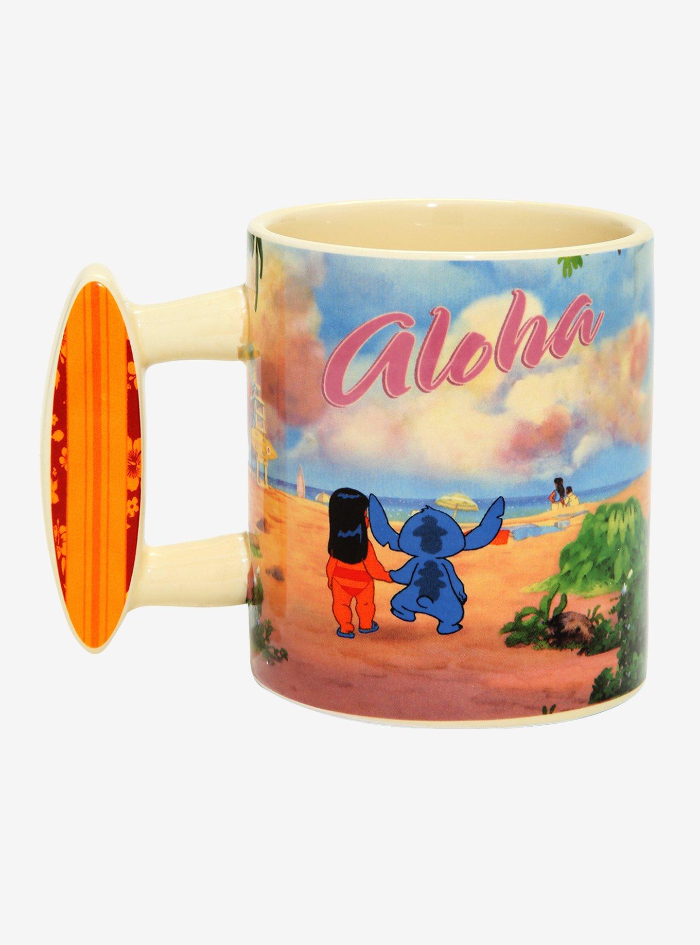 Disney Lilo & Stitch Surfboard Handle Mug, , hi-res