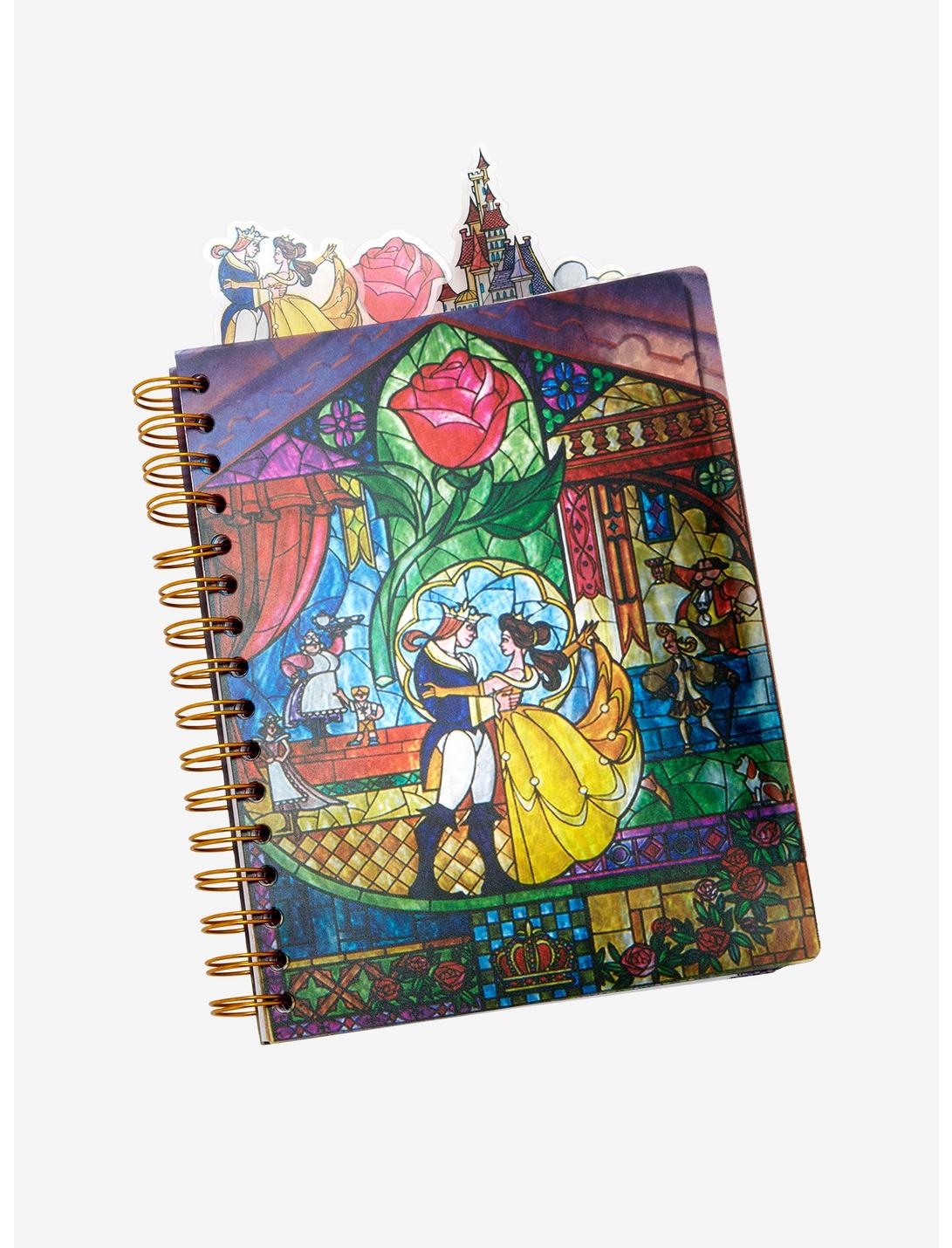 Disney Beauty and the Beast Stained Glass Tab Journal, , hi-res