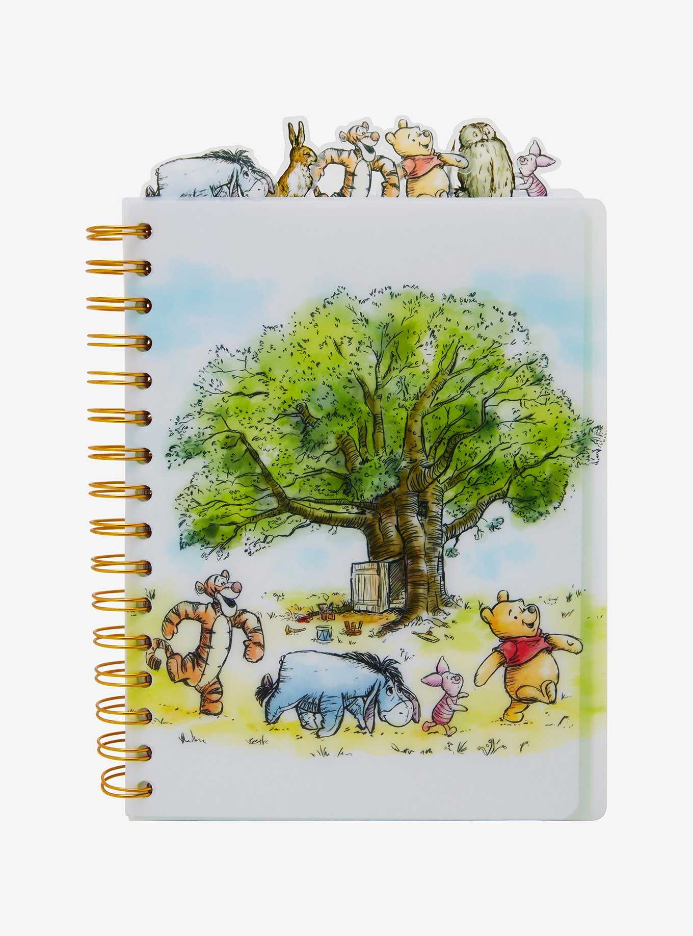 Disney Winnie the Pooh Journal With Tabs - BoxLunch Exclusive, , hi-res