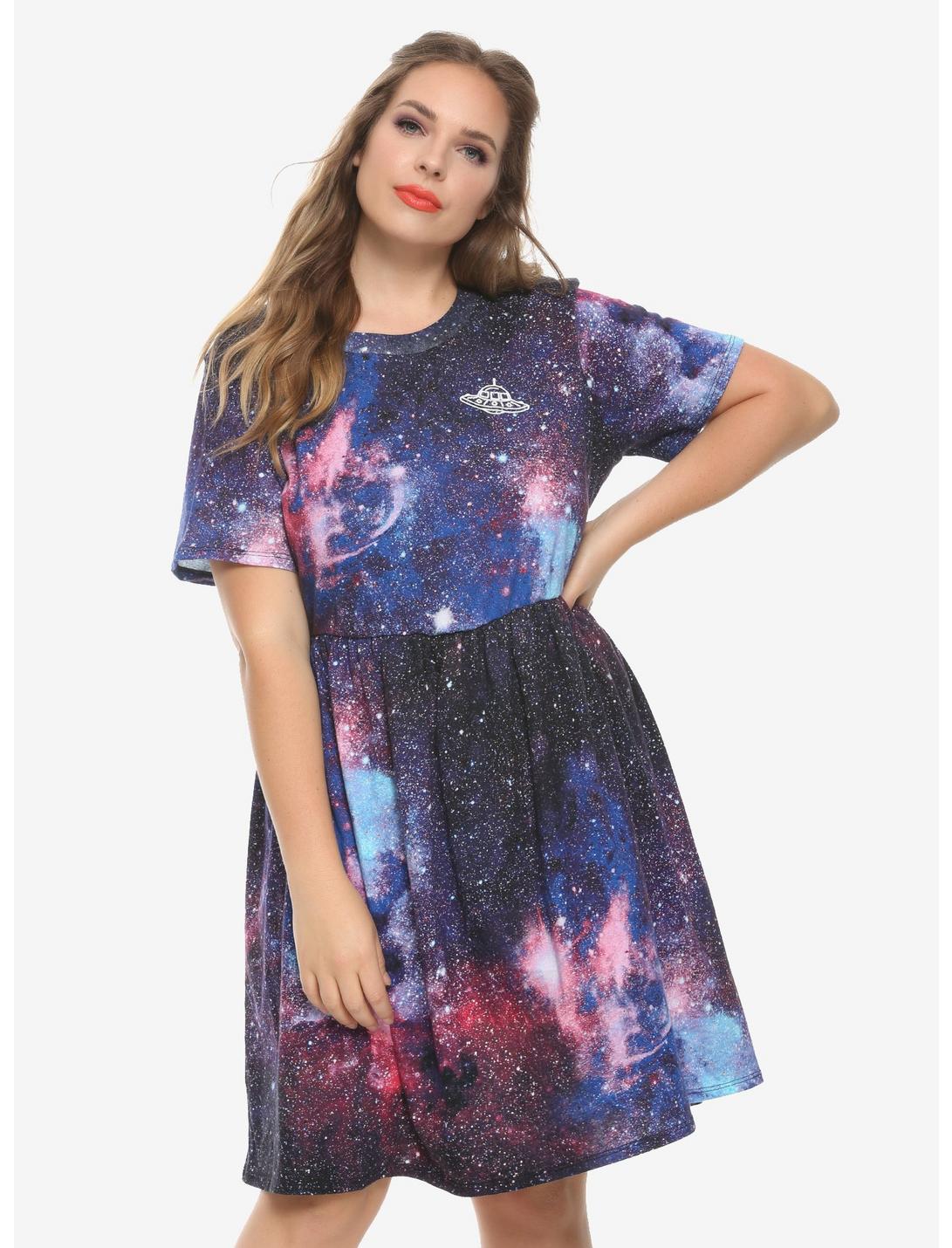Galaxy Get In Loser Dress Plus Size, GALAXY, hi-res