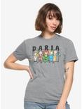 Daria La La La La La Womens T-Shirt - BoxLunch Exclusive, GREY, hi-res