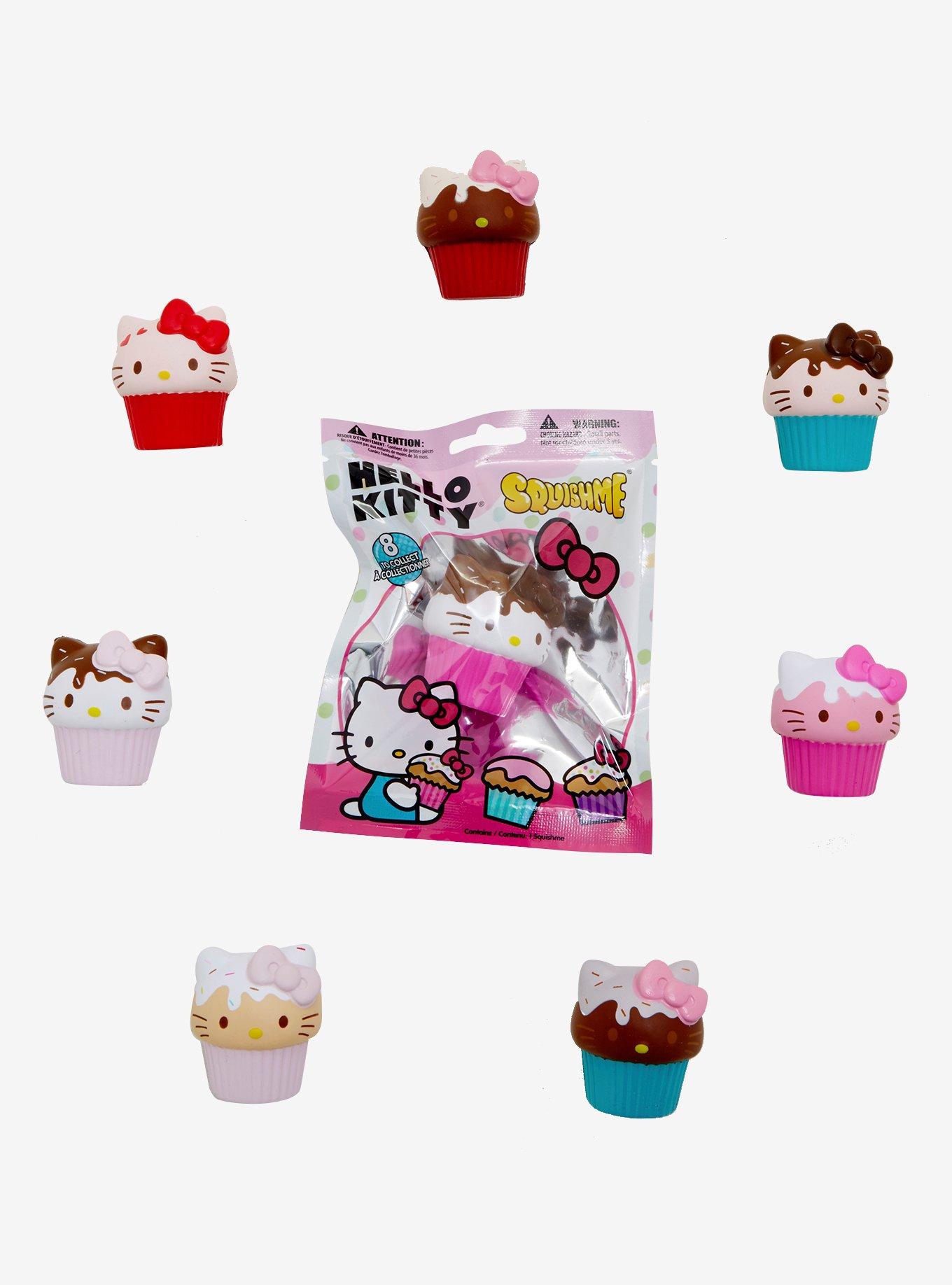 Sanrio Hello Kitty Cupcake Squishies Strawberry : Toys & Games 