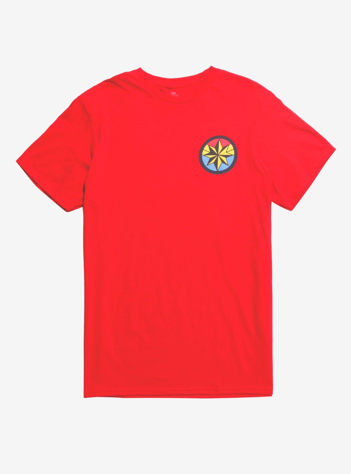 Marvel Captain Marvel Classic Emblem T-Shirt, MULTI, hi-res