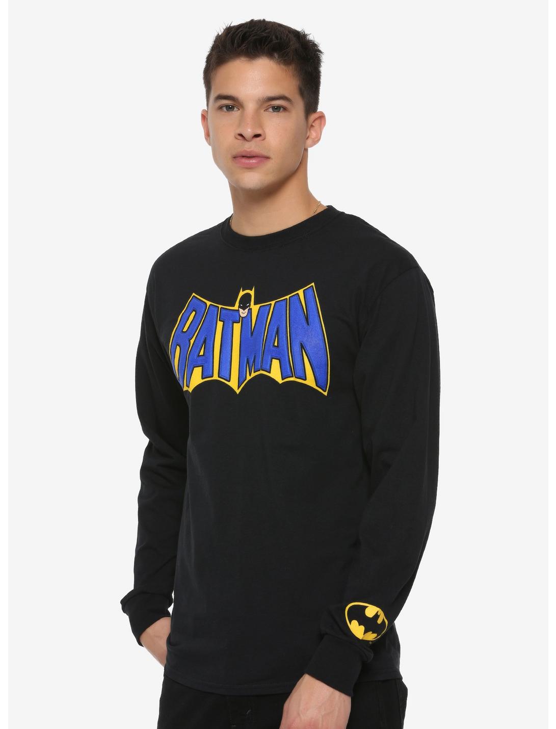 DC Comics Batman Vintage Logo Long-Sleeve T-Shirt, MULTI, hi-res