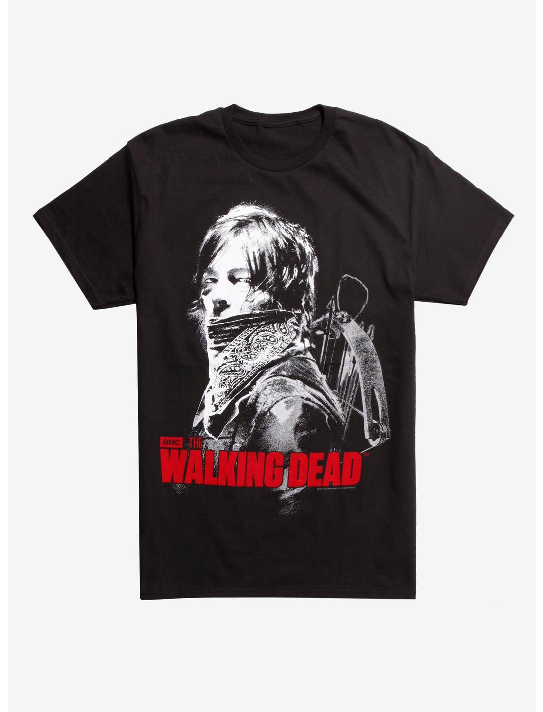 The Walking Dead Daryl Bandanna T-Shirt, WHITE, hi-res