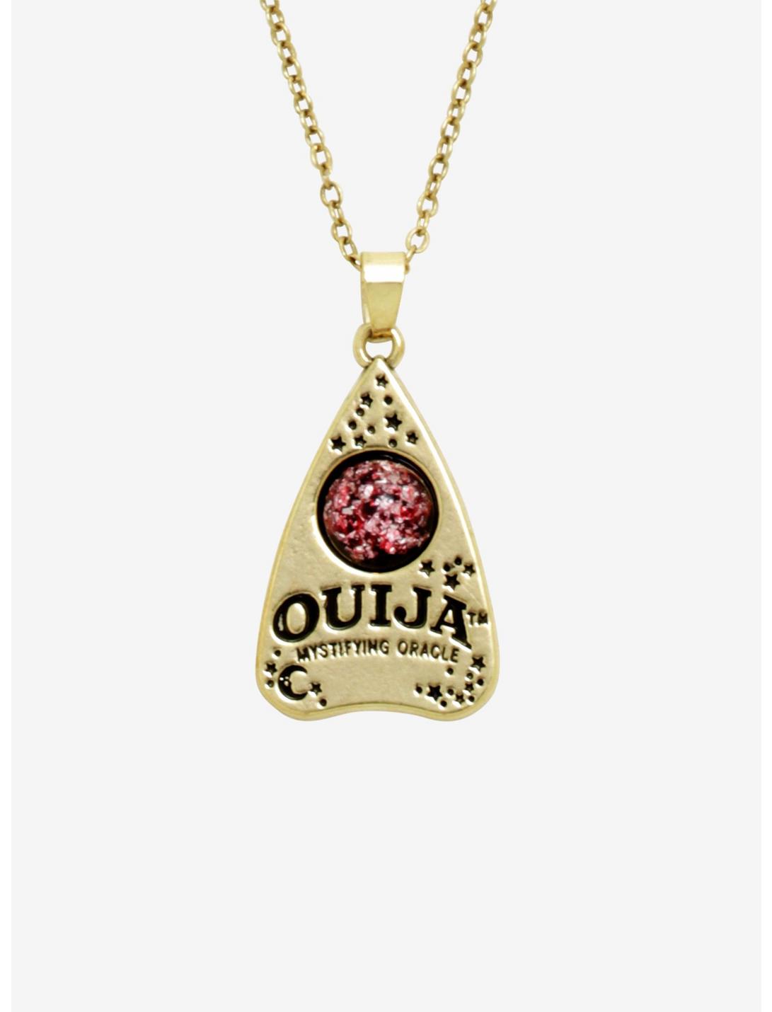 Ouija Planchette Red Gem Necklace, , hi-res