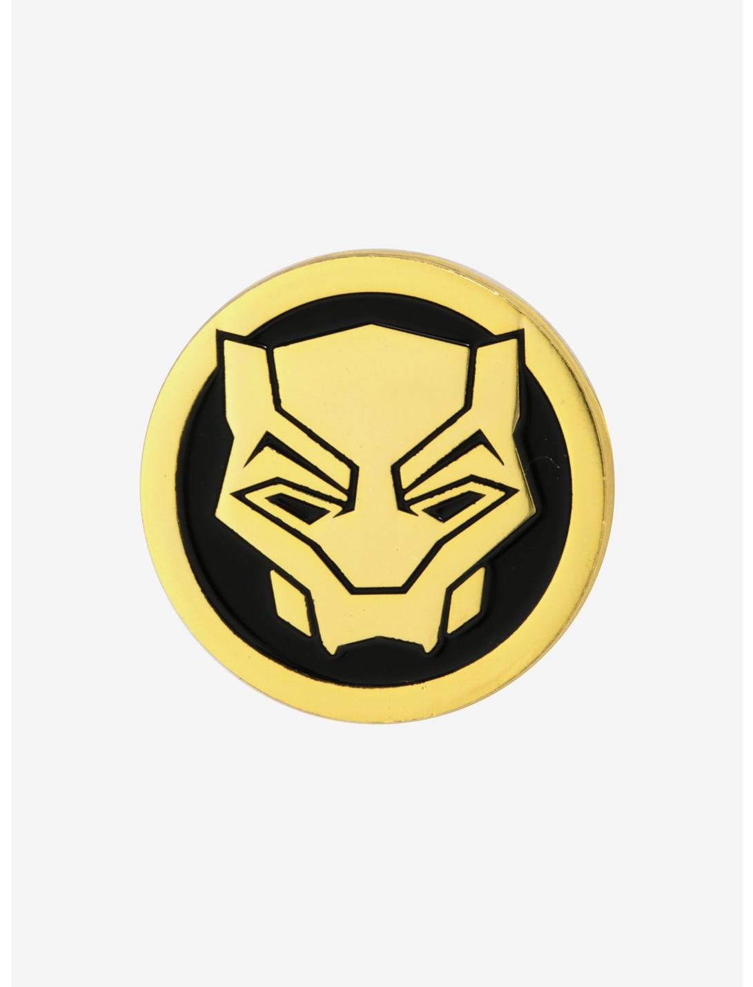 Marvel Black Panther Gold Enamel Pin, , hi-res