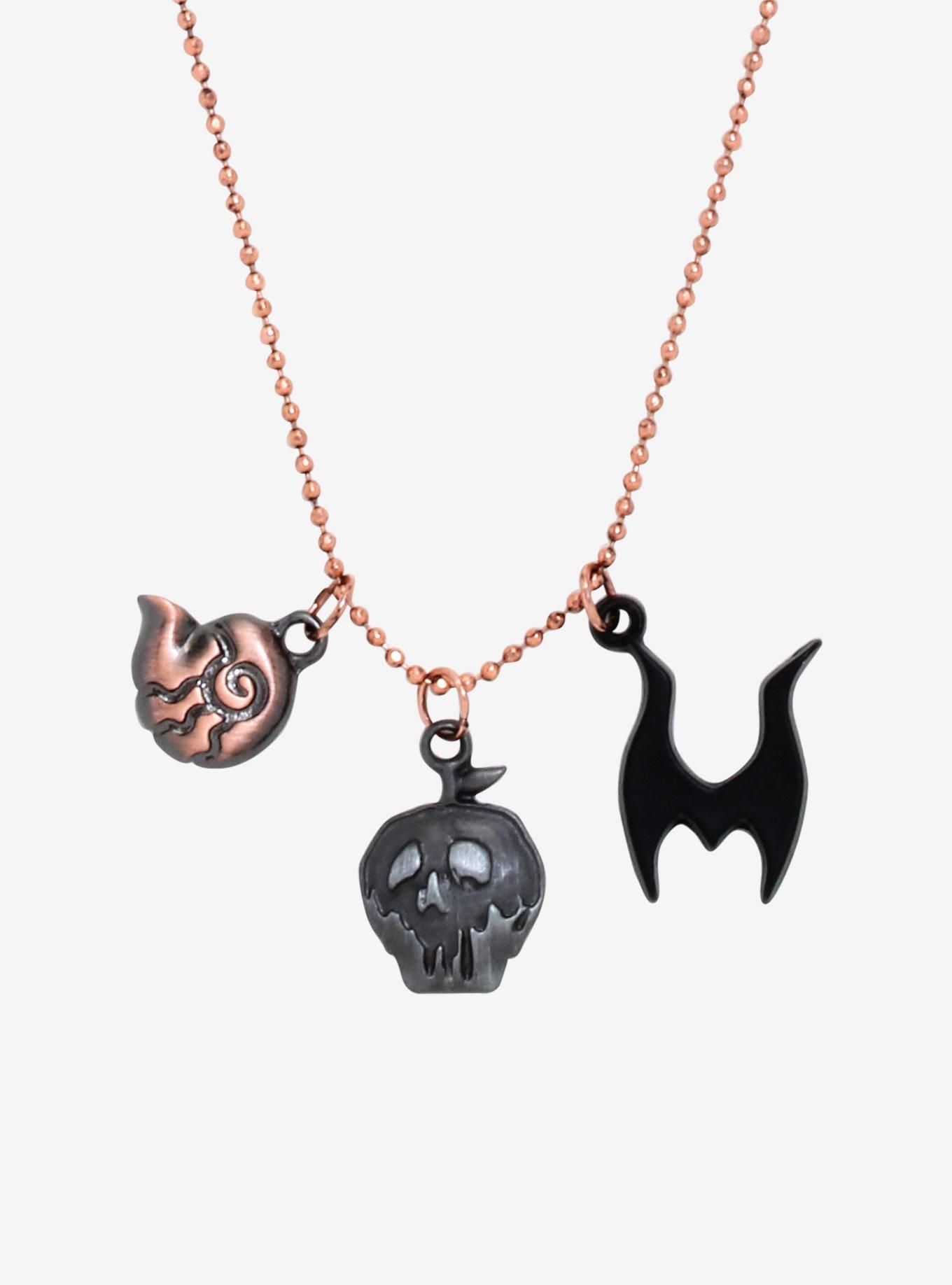 Disney Villains Cluster Charm Necklace, , hi-res