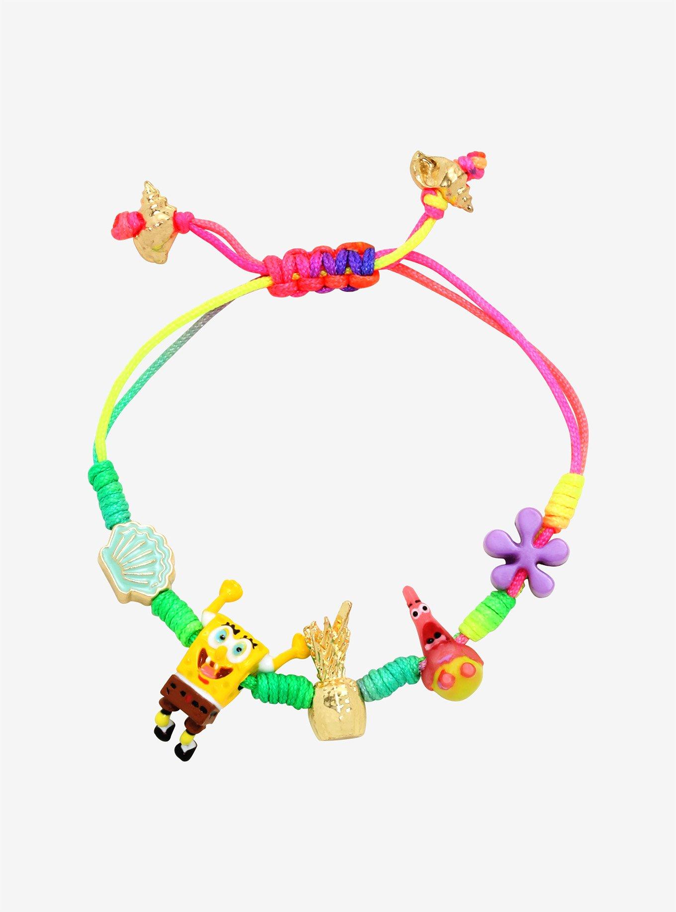 SpongeBob SquarePants Rainbow Cord Bracelet, , hi-res