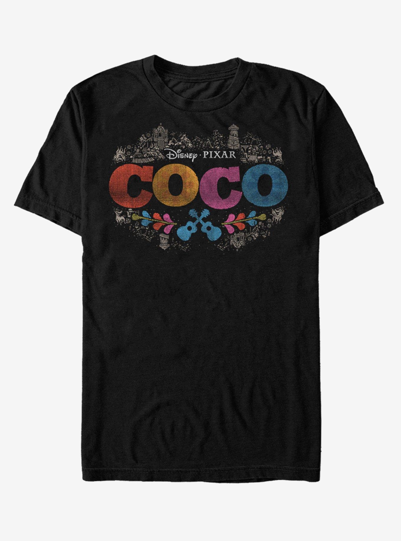 Disney Pixar Coco Logo T-Shirt, BLACK, hi-res