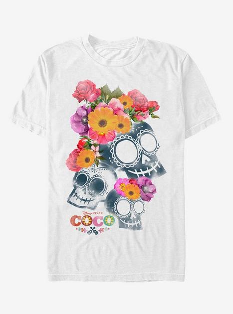White Disney Coco Calaveras T-Shirt | BoxLunch - WHITE | BoxLunch