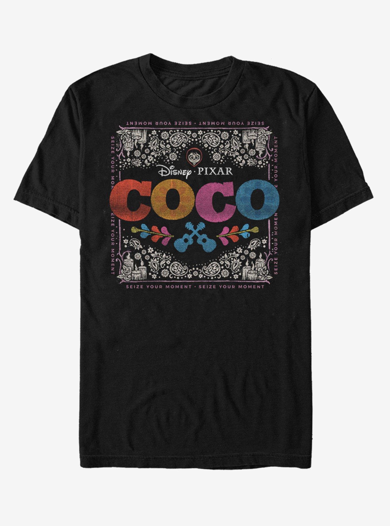 Disney Pixar Coco Xerox Bandana T-Shirt, BLACK, hi-res