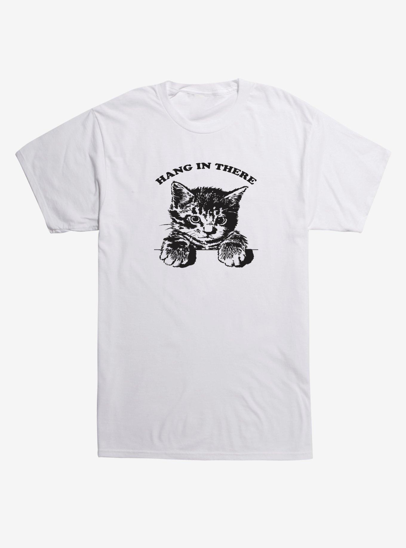 Hang In There Cat T-Shirt - WHITE | Hot Topic