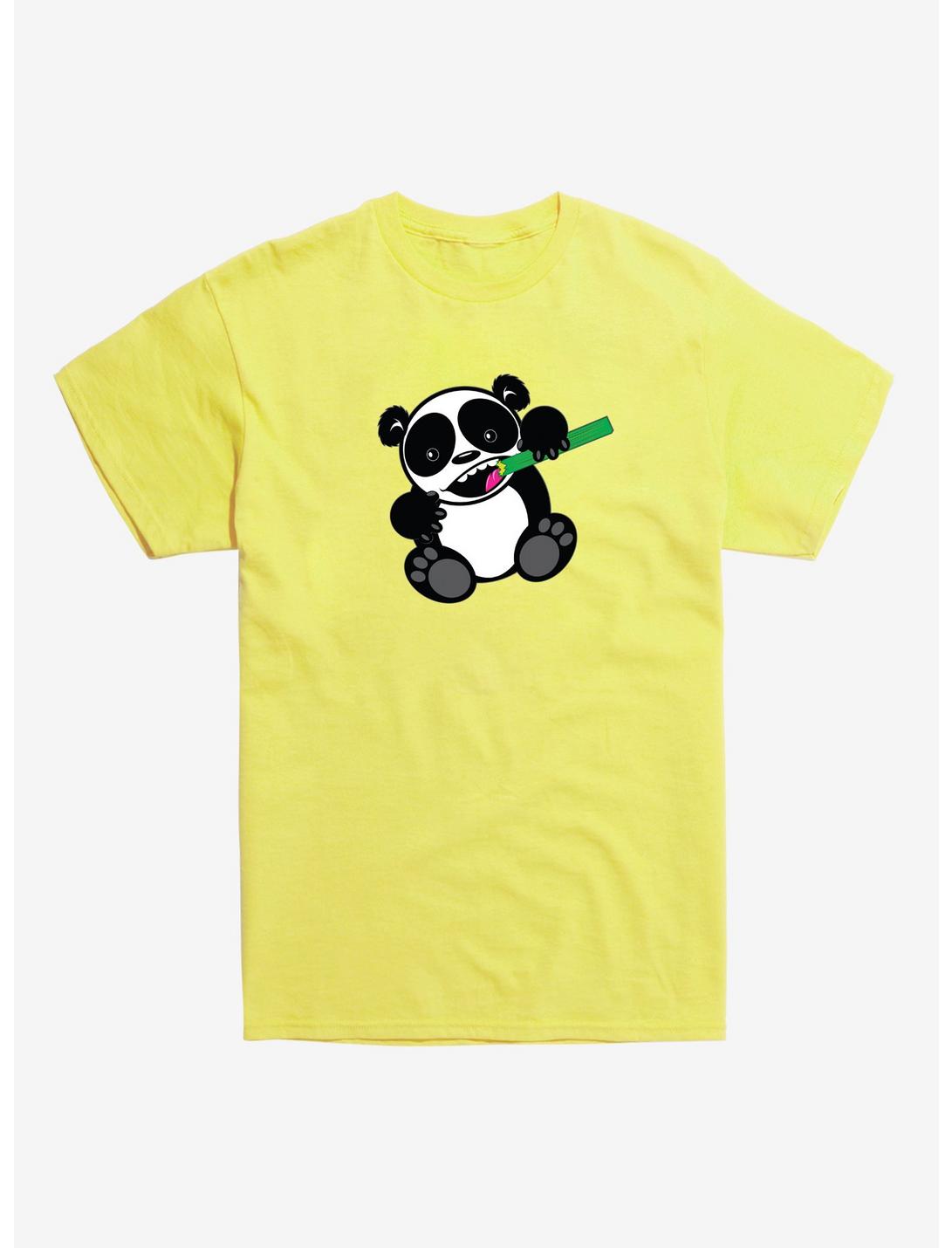 Panda Munchin' T-Shirt, SPRING YELLOW, hi-res