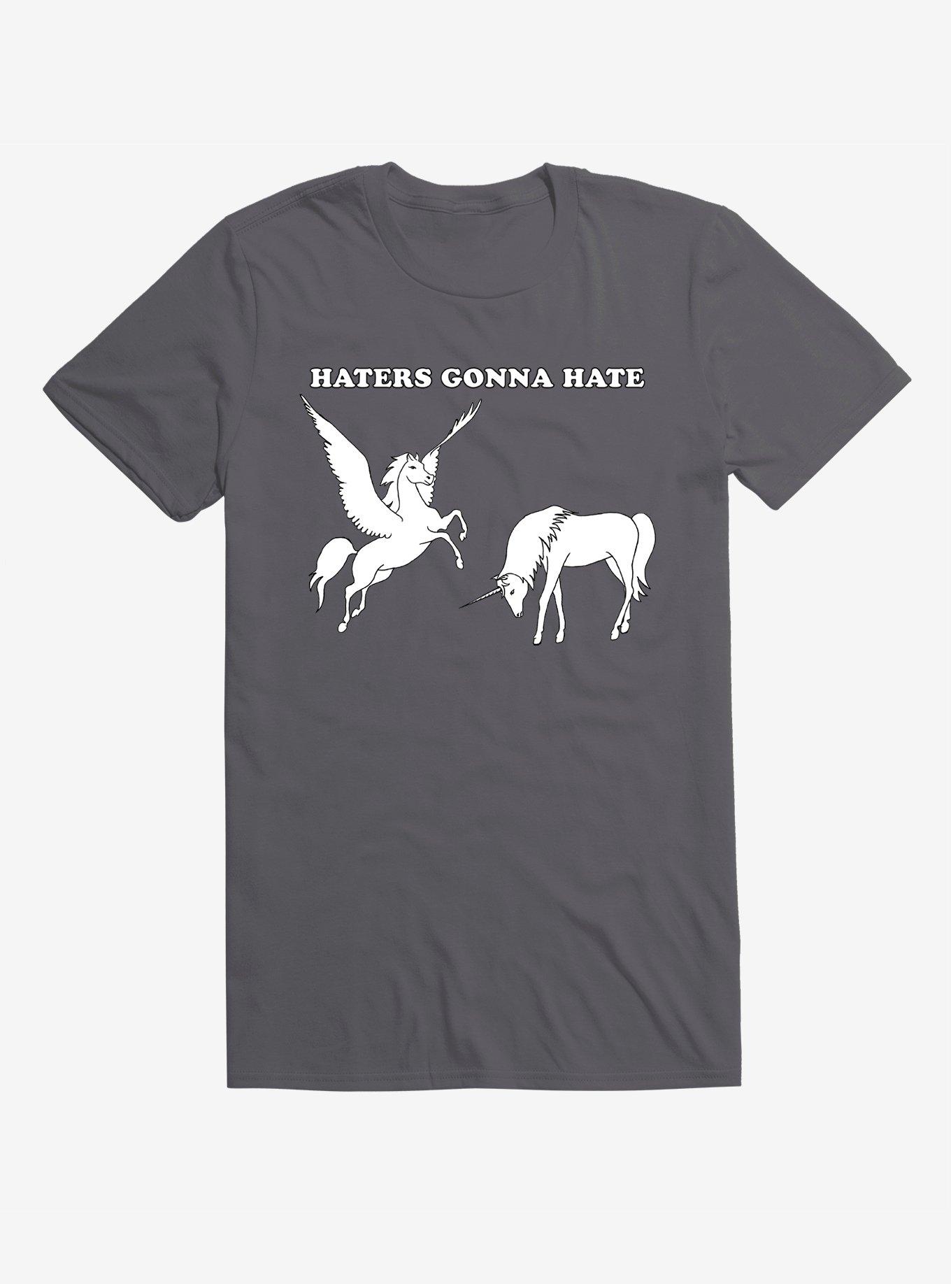 Haters Gonna Hate Unicorn TShirt GREY Hot Topic