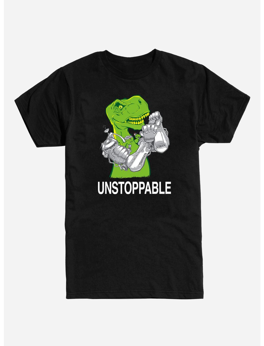 Unstoppable T-Rex T-Shirt, BLACK, hi-res