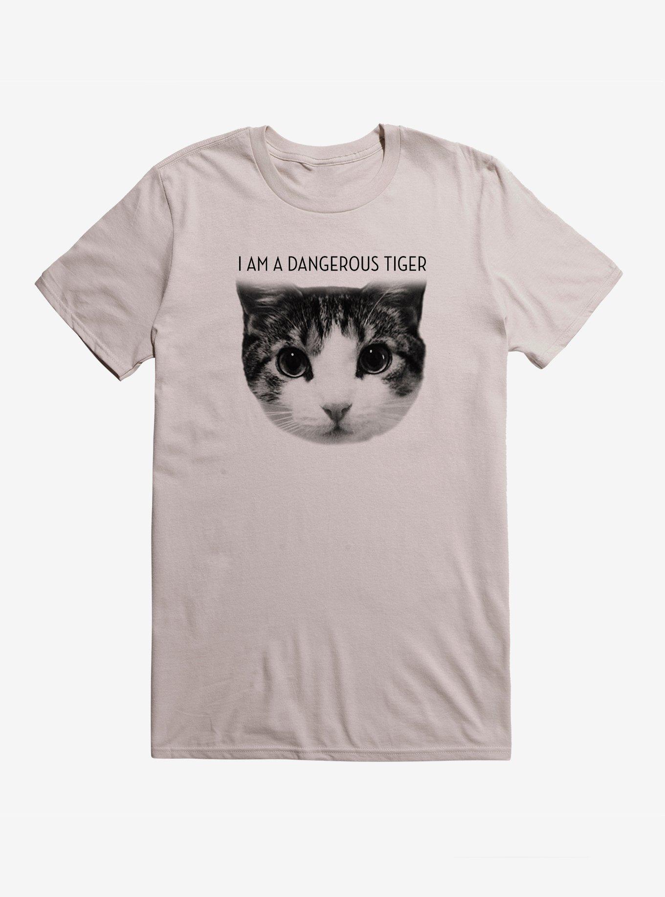 Dangerous Tiger Cat T-Shirt - SILVER | Hot Topic