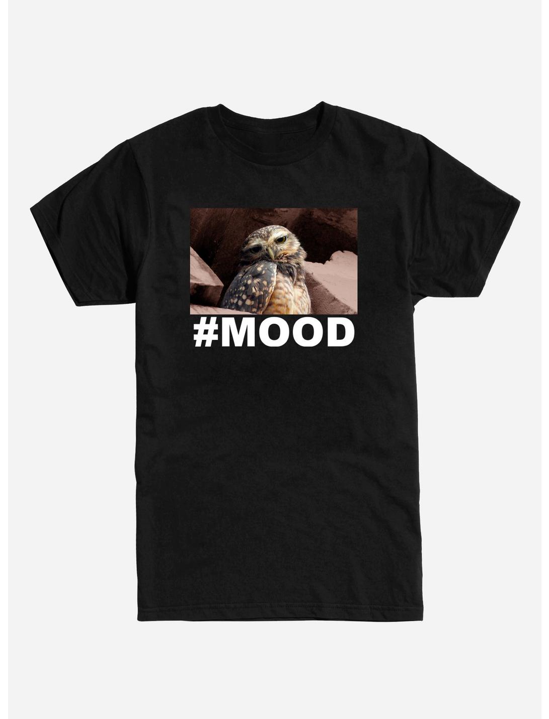 Owl #Mood T-Shirt, BLACK, hi-res