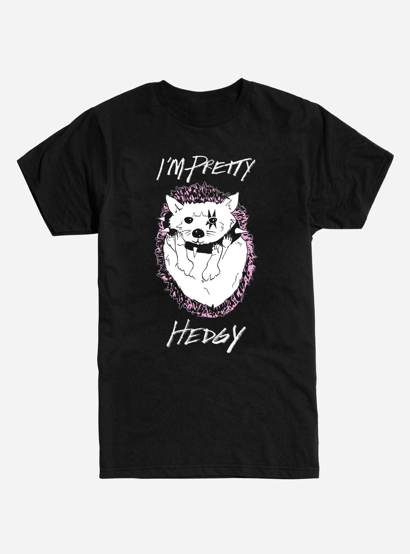 I'm Pretty Hedgy Hedgehog T-Shirt, BLACK, hi-res