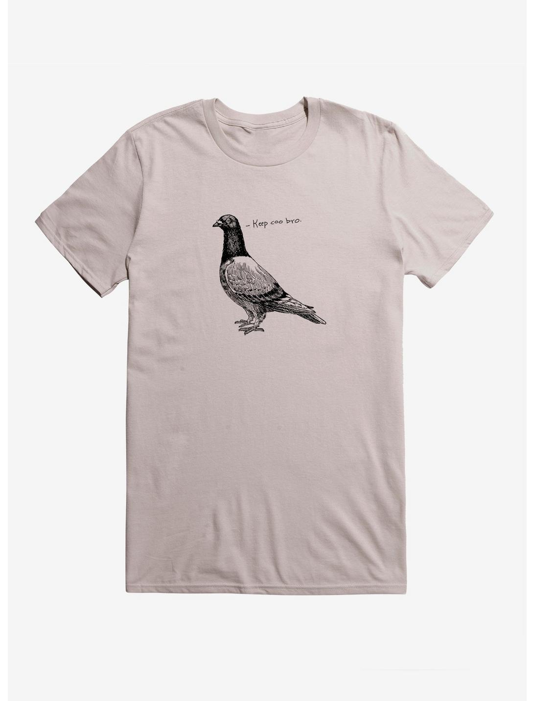 Keep Coo Bro Bird T-Shirt, SILVER, hi-res