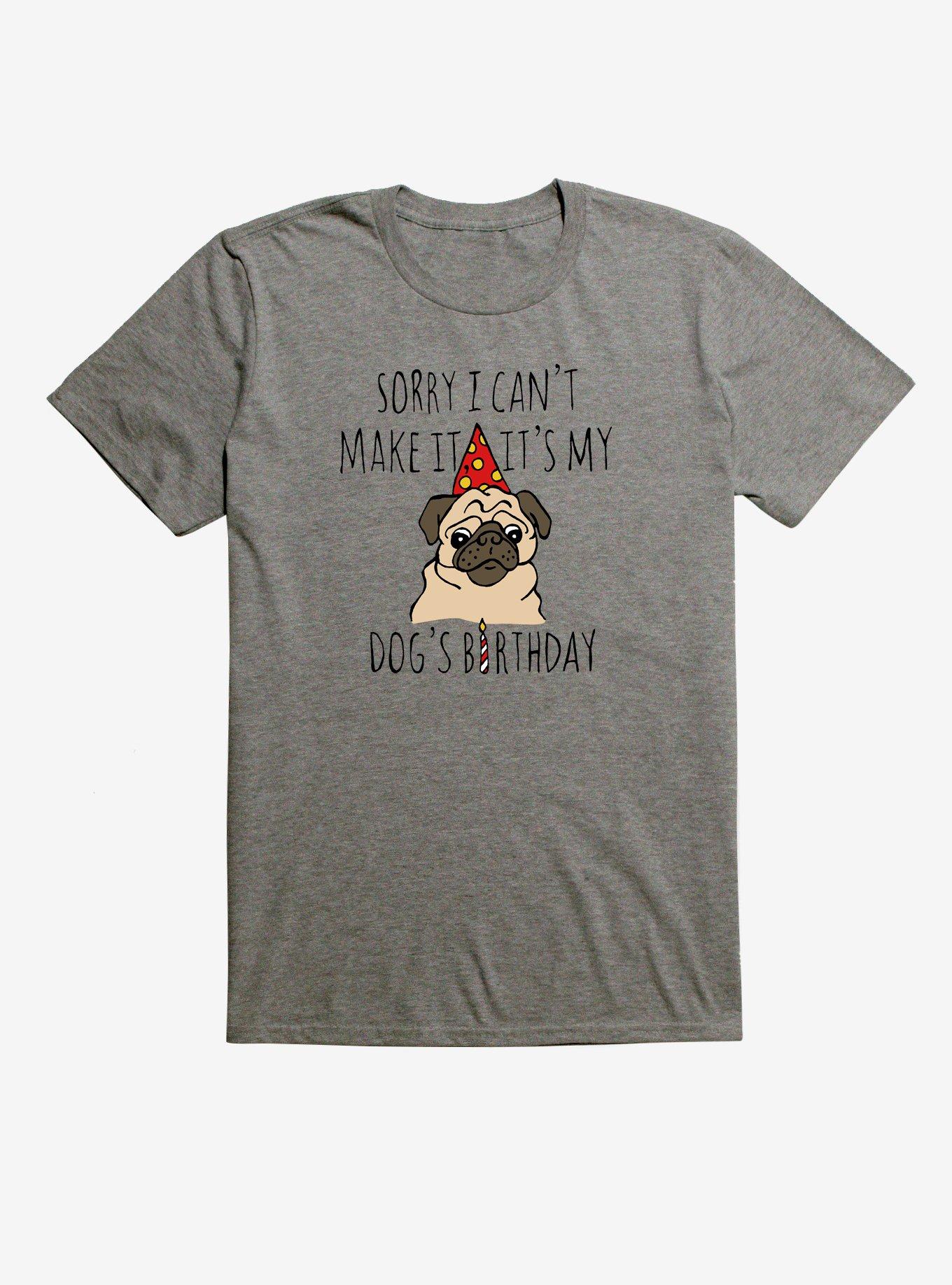 Dogs Birthday Pug T-Shirt, , hi-res