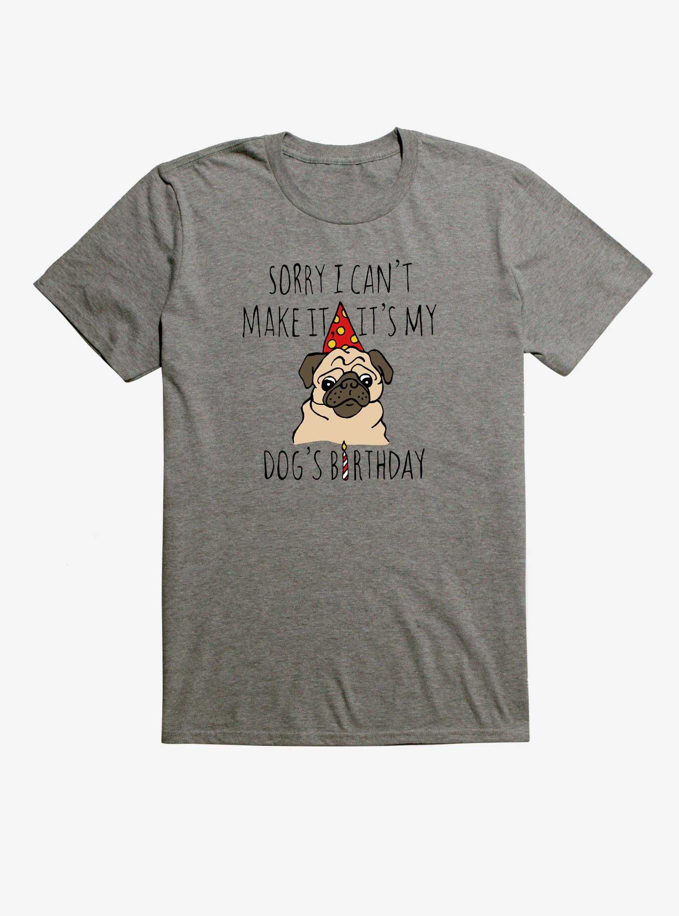 Dogs Birthday Pug T-Shirt, , hi-res