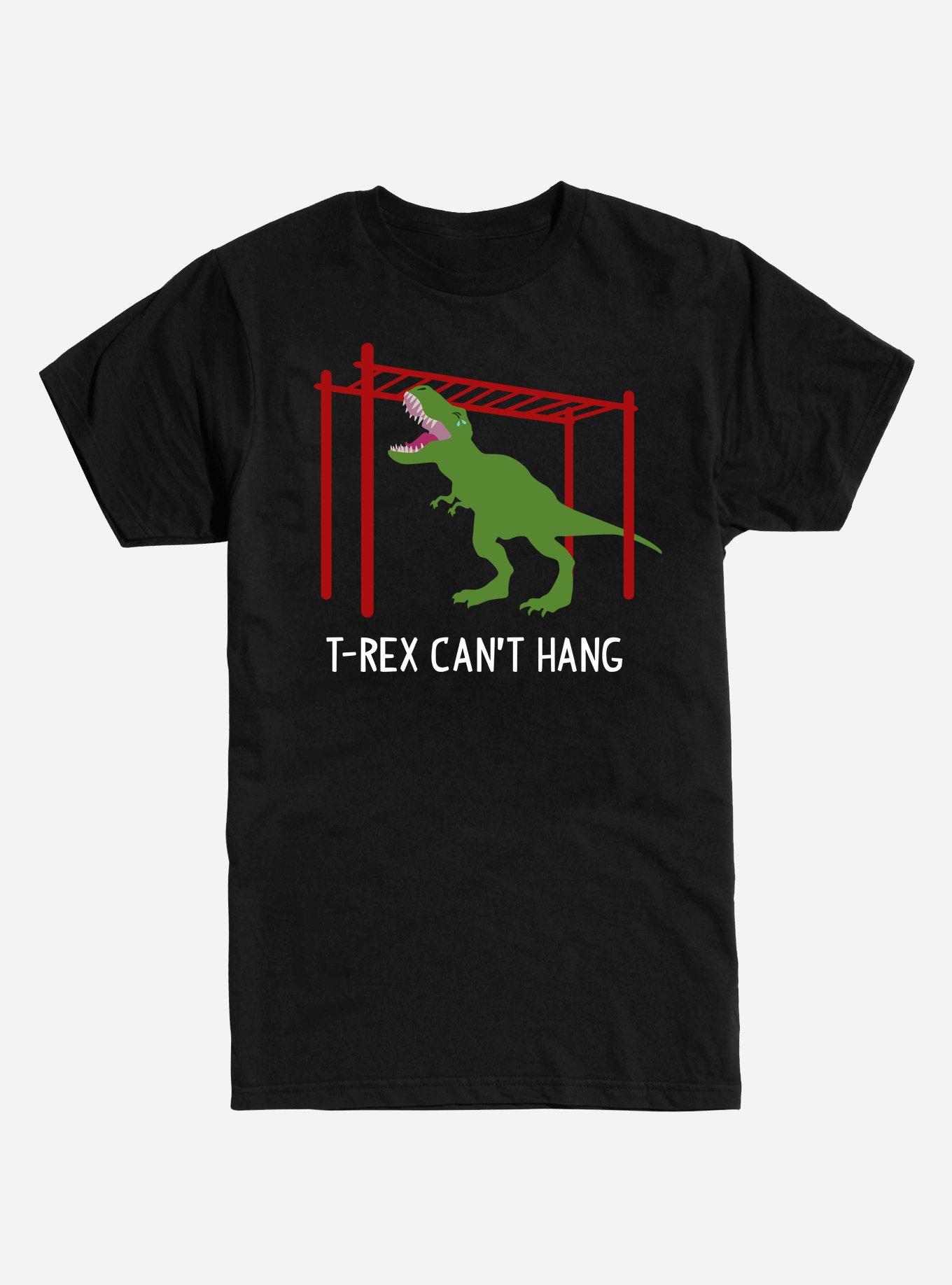 T-Rex Can't Hang T-Shirt, BLACK, hi-res