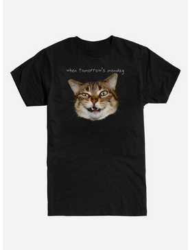 Tomorrow's Monday Cat T-Shirt, , hi-res