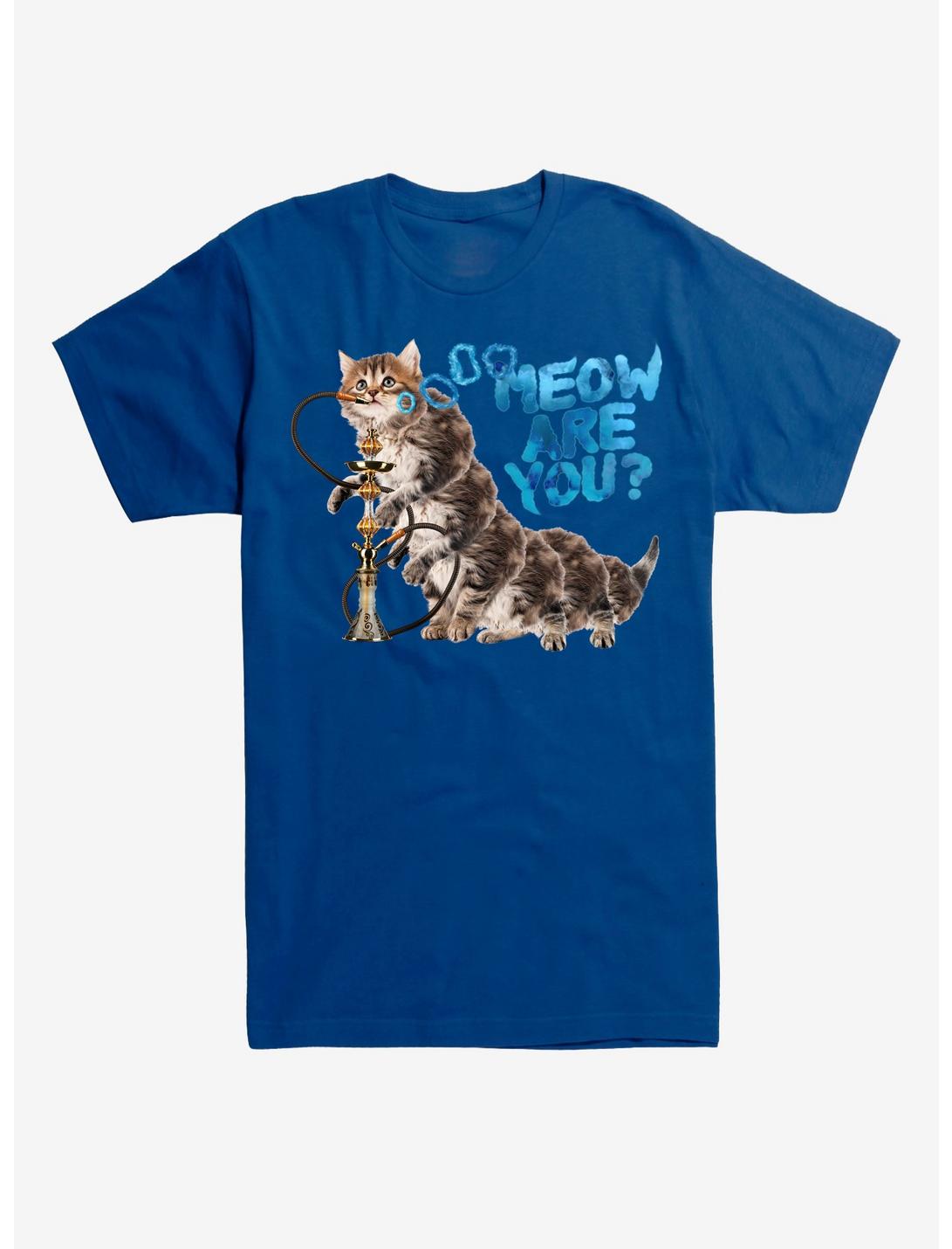 Meow Are You Cat T-Shirt, ROYAL BLUE, hi-res